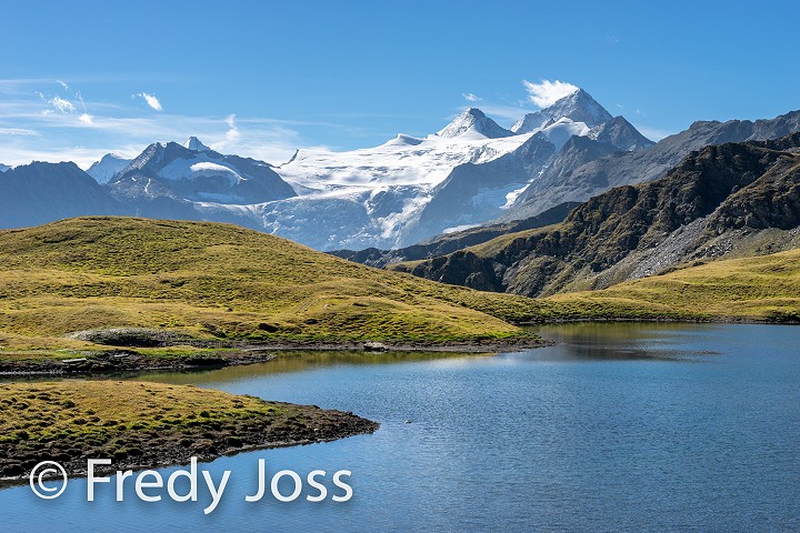 Lac des Autannes, Val de Moiry, Wallis, mit Blick zur Dent Blanche